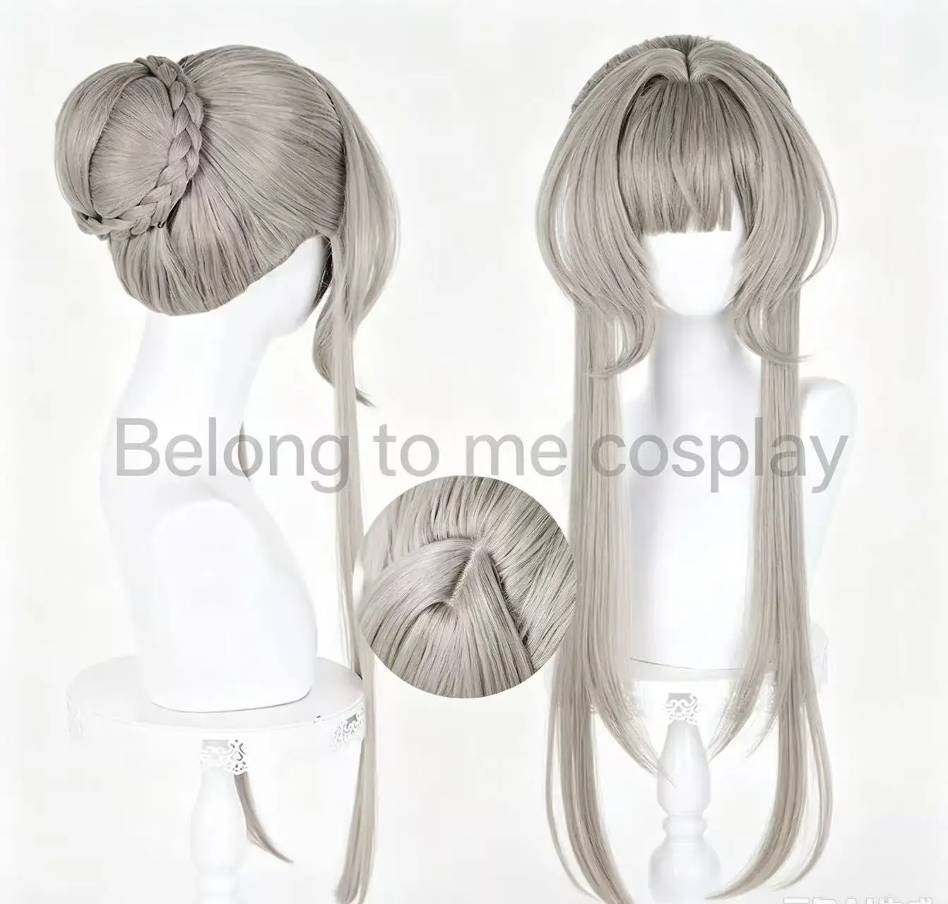Marionette Sandrone Cosplay Wig 75cm Long Brown Wig Anime Heat Resistant Synthetic Wigs for Halloween Carnival Party Costume