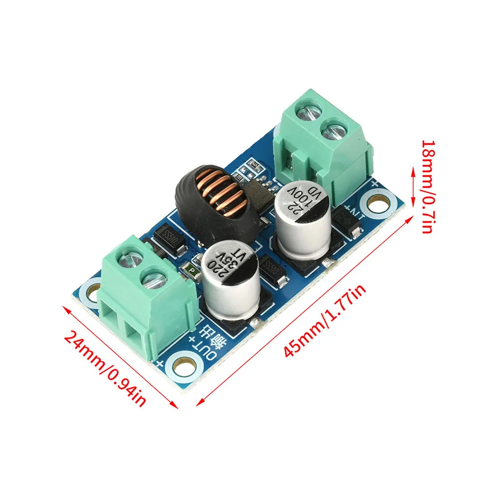 

DC-DC Step-Down Power Module 10-100V to 5V 12V 24V 3A Fixed Output Buck Converter Voltage Regulator Module