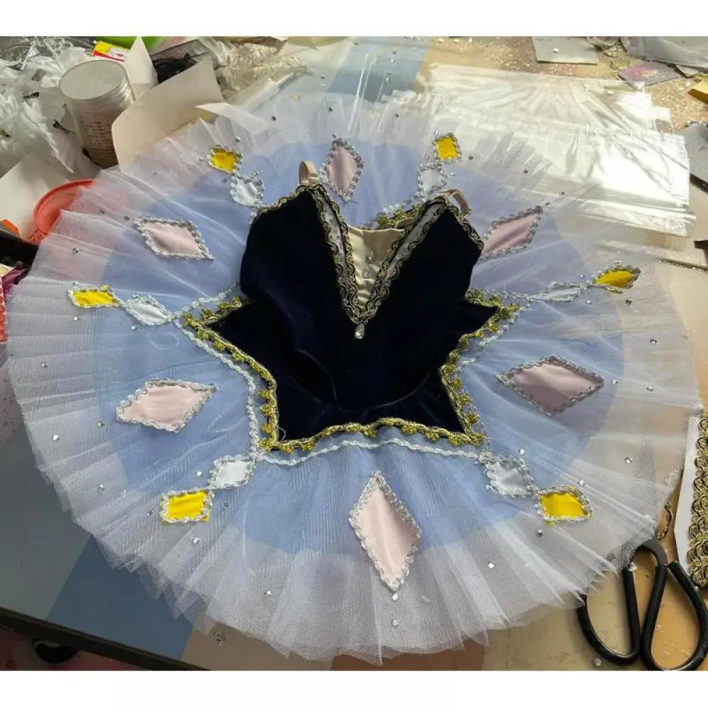 

Professional Ballet Tutu For Girls Adult Competition Dress Pancake Funny Ballerina Halloween Cosplay Ballet Dance Tutu Skirts