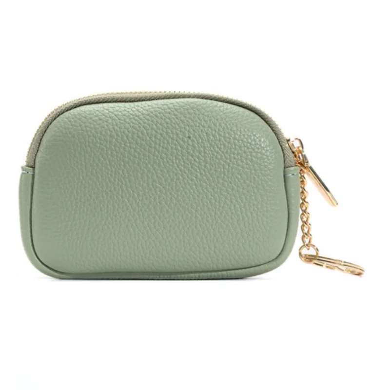 

Coin Purse Card Wallet for Women Students Double Pocket Zipper Key Bag Portable Lipstick Bank Card Storage Bag