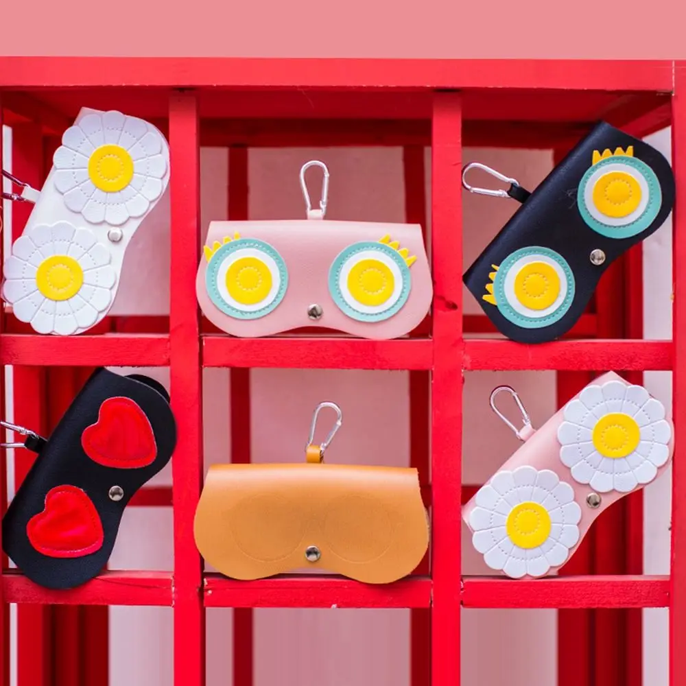 

Cartoon PU Leather Portable Eyewear Case Glasses Bag Sunglasses Storage Bag Glasses Box