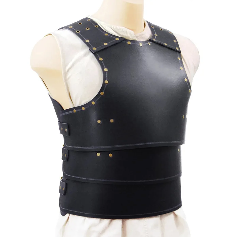 Colete Ajustável Estilo Gladiador Medieval Samurai Armadura Steampunk Fantasia de Halloween Cosplay