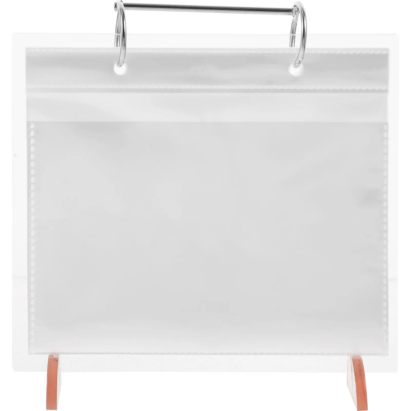 Photo Album Stand Loose-Leaf Desk Calendar Reusable Desktop Menu Sign Display Holder Clear Photo Frame Multifunctional Storage
