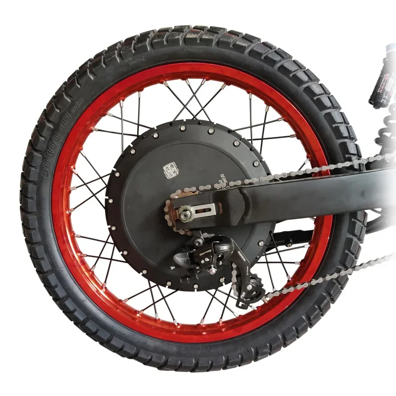 QS273 Electric Motorcycle/Bicycle Conversion Kit with 8000W/12000W/15000W Hub Motor Power Supply by Lithium Battery LED Display