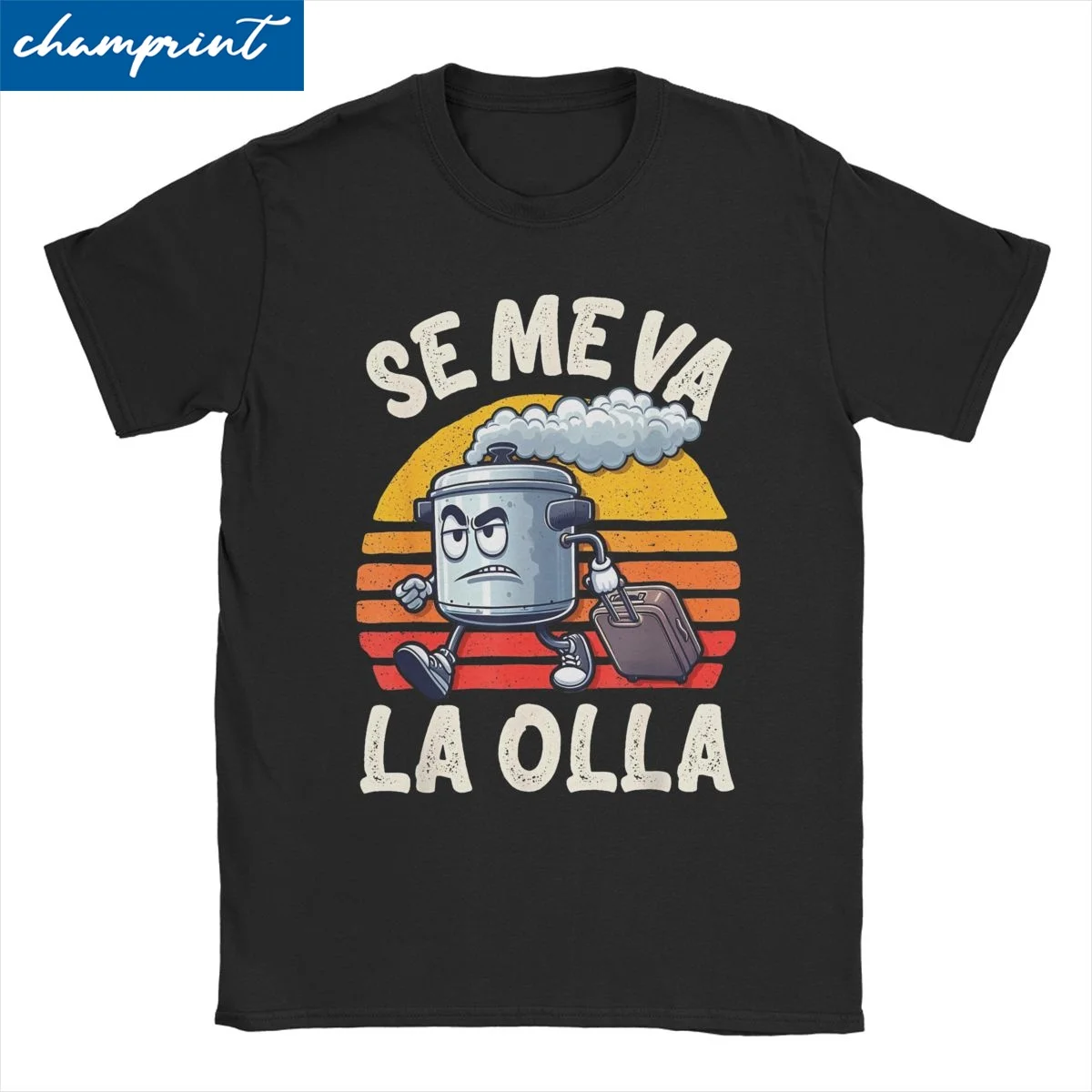 Se Me Va La Olla Frase Graciosa Original Humor Sarcasmo Men Women's T Shirts Funny Tee Shirt Crew Neck T-Shirt Cotton Plus Size