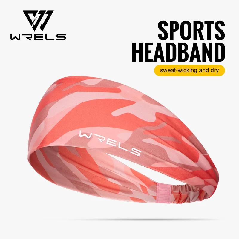 WRELS Sport-Stirnbänder, feuchtigkeitsableitende Schweißbänder zum Laufen, atmungsaktive Stirnbänder, elastisches, rutschfestes Haarband für Damen und Herren