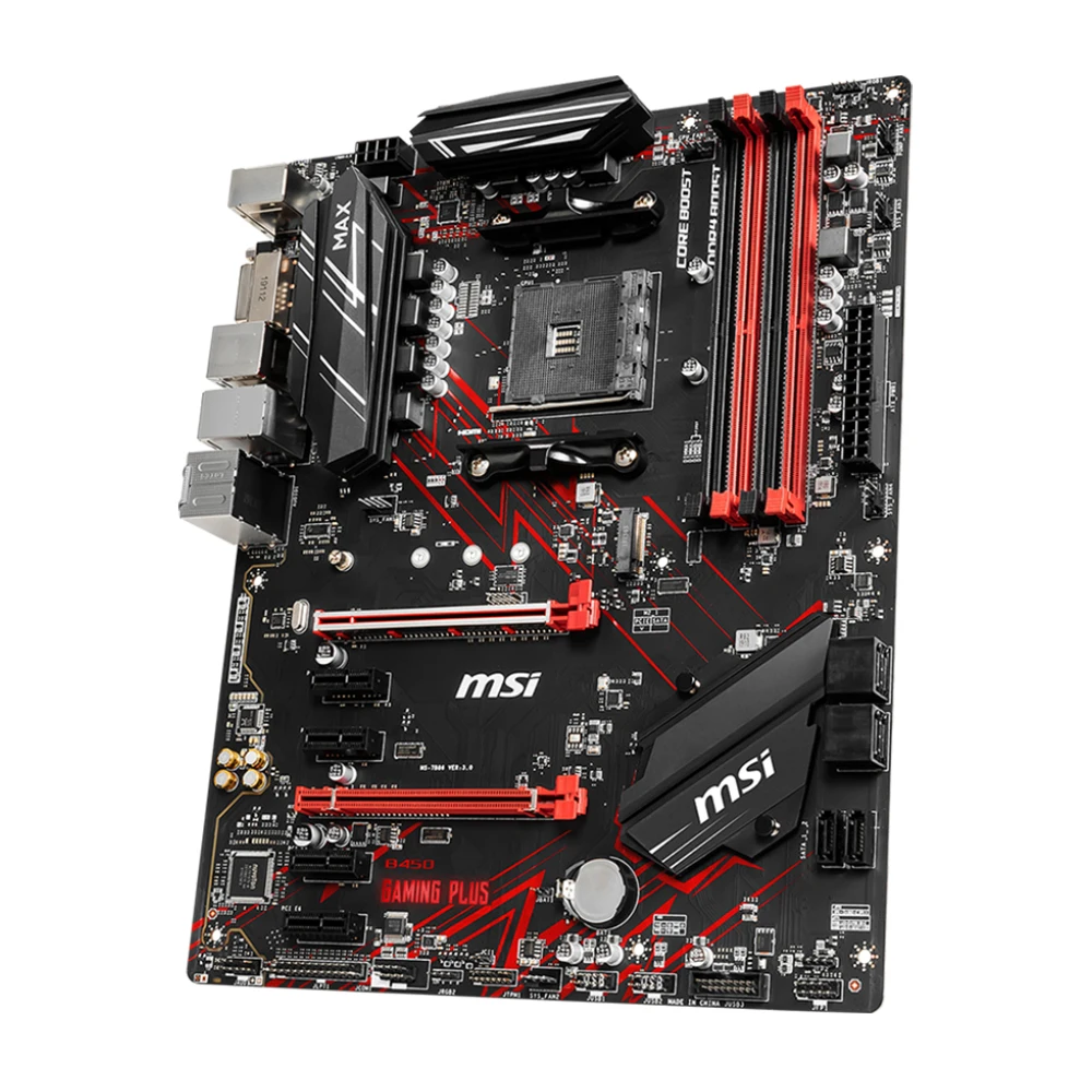 Imagem -02 - Gaming Plus Max Soquete da Placa Mãe Am4 Suporta Cpu Ryzen 5900x 3900x Pro 2700x Amd X570 x Ddr4 128gb Atx Msi-b450