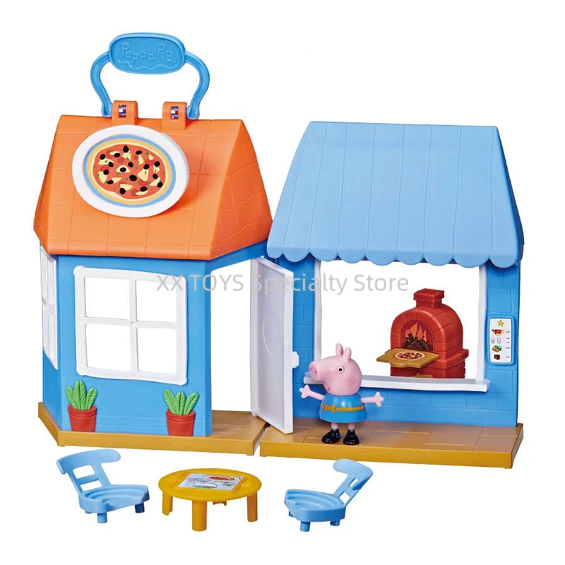 Hasbro Peppa Pig Peppa’s Pizza Place Play Set Simulated House Scene Pizza Party Set Children's Play House Toys Birthday Gifts