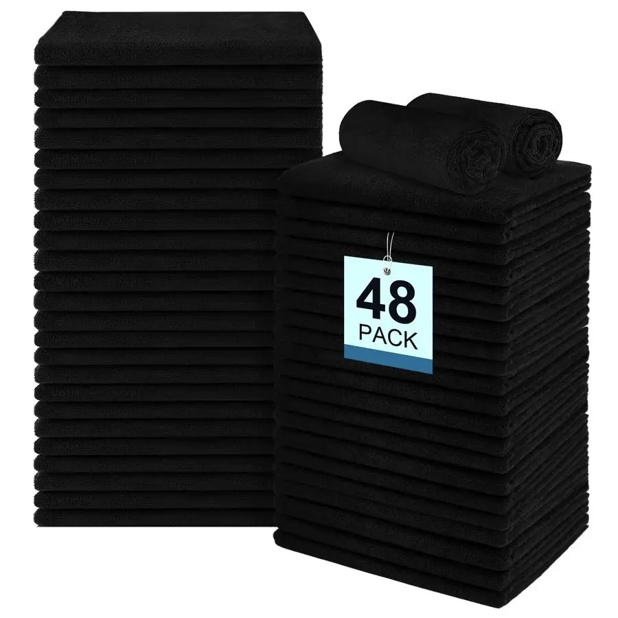 

Pack Salon Towels Highly Absorbent and Quick Drying Hand Towels, Premium Wash Cloths for Bathroom, Gym, Shower, Hotel, and Spa 1