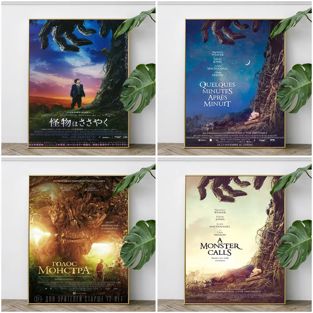 

A Monster Calls Fantasy Adventure Drama Film Art Print Poster Movie Canvas Painting Living Room Home Decor Modern Wall Stickers