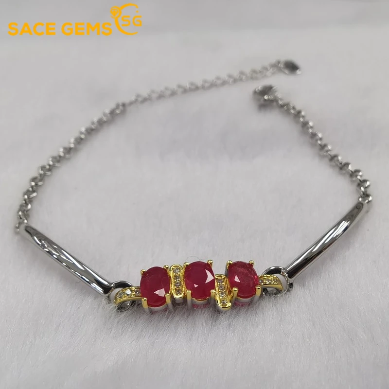 

Роскошный женский браслет с драгоценными камнями SACE GEMS, модель 100%, 925 женская бижутерия для свадебной вечеринки, праздничный подарок