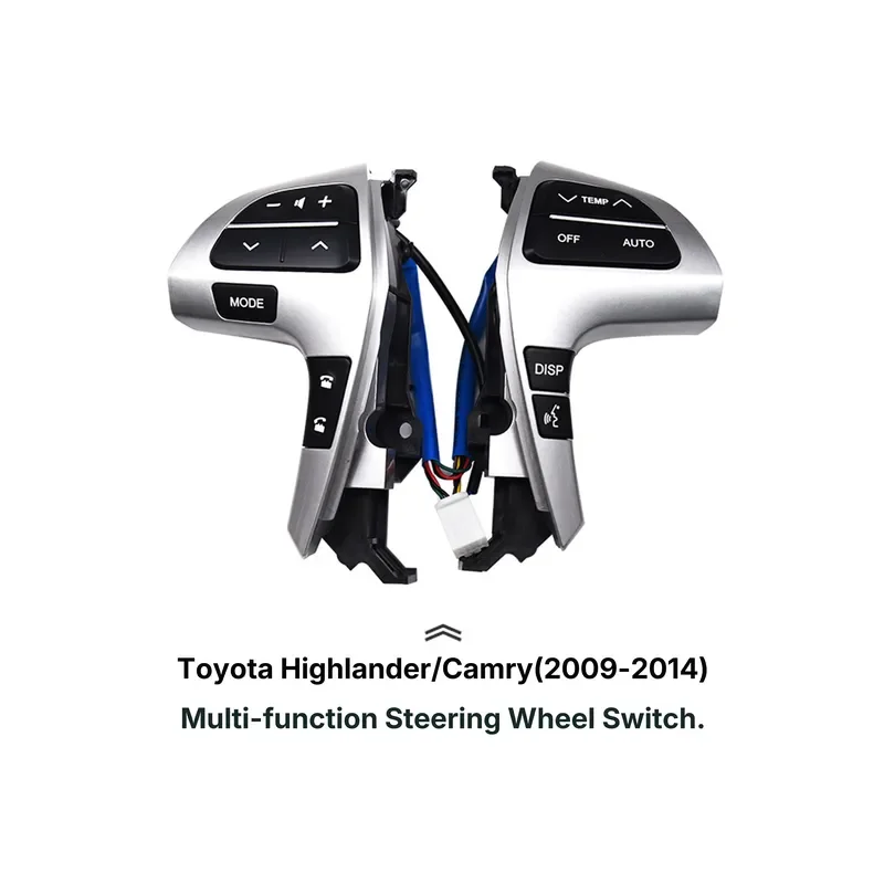 Multifunction Steering Wheel Buttons - Compatible for 09-14 Highlander/Camry -Plug-and-Play & Non-Destructive Upgrade