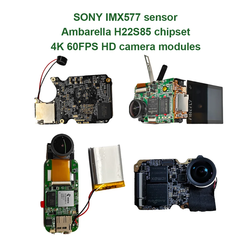 مصنع توريد حلول كاميرا الحركة 4K مخصصة OEM ODM 16MP 60FPS يدعم WIFI لوحدات كاميرا إيثرنت بلوتوث