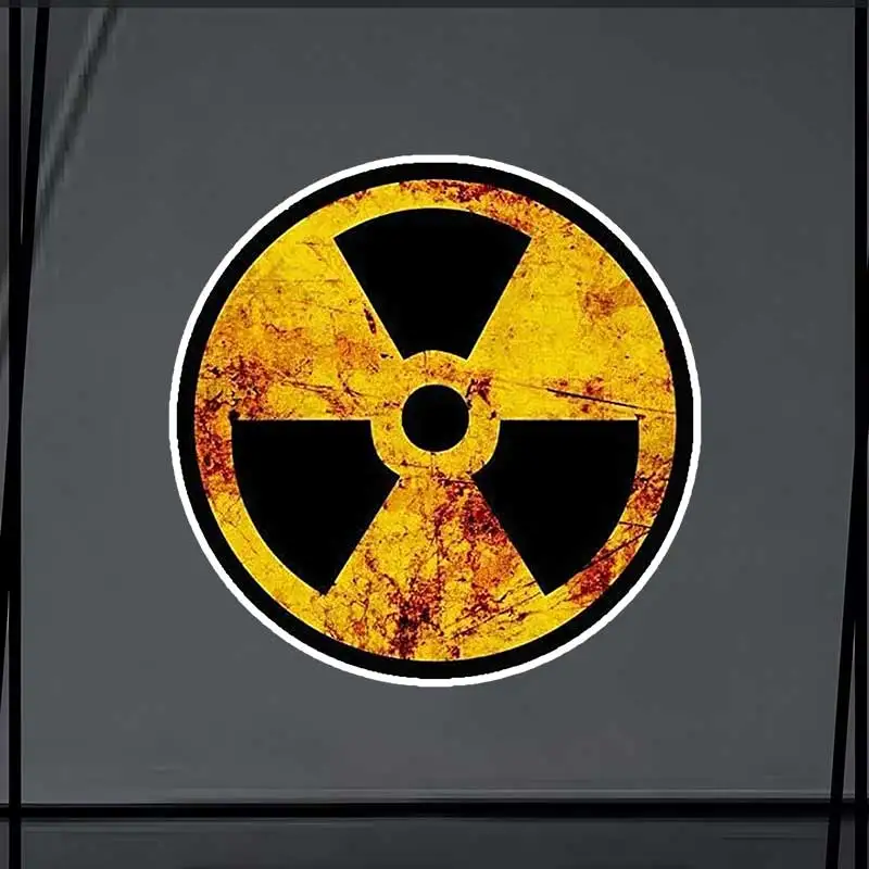 

Nuclear Radiation Car Sticker Waterproof Vinyl Decal on Bumper Rear Window Laptop Self-adhesive Decal For Car Accessories SH753
