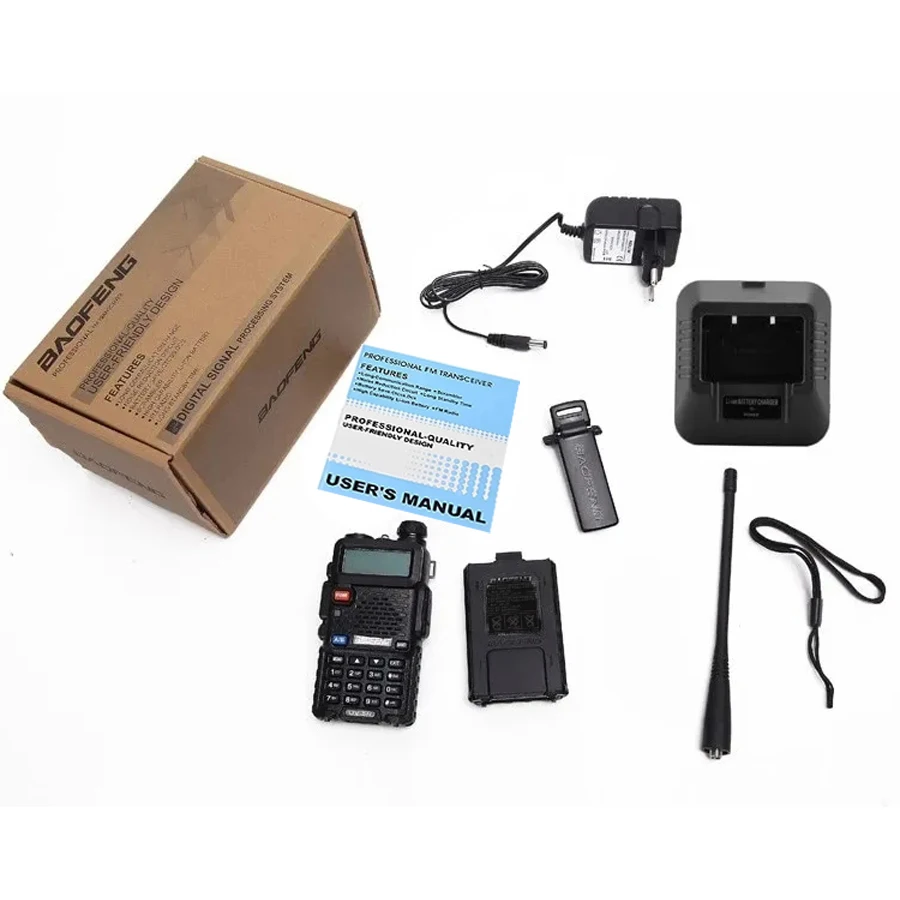 Hot Baofeng UV-5R 8W True High Power Powerful CB Portable Walkie Talkie Long Range 10km FM Two Way Radio  uv5r Hunting Radios
