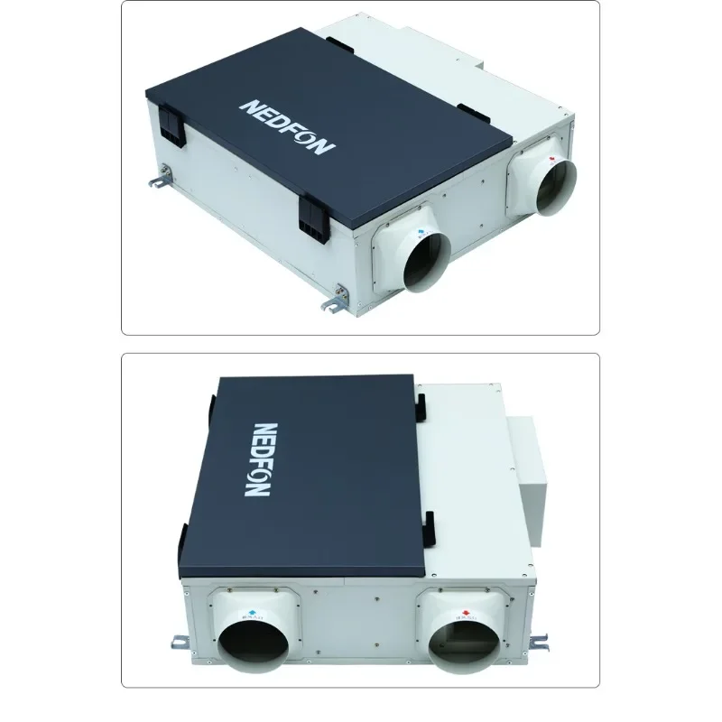 Ventilatore d'aria fresca, scambiatore di calore totale commerciale, sistema di aria fresca, domestico, soffitto centrale, scambiatore d'aria fresca a due vie