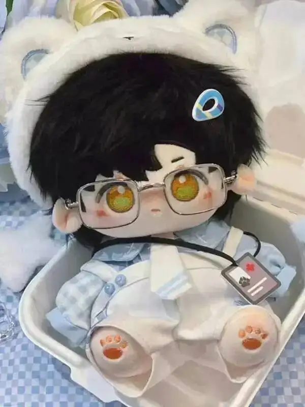 

Love and Deepspace 20cmCottonDoll Shen Xinghui Cat Ear Hat Glasses Plush Toy Game Character Collectible Gift For Otaku Game Fans