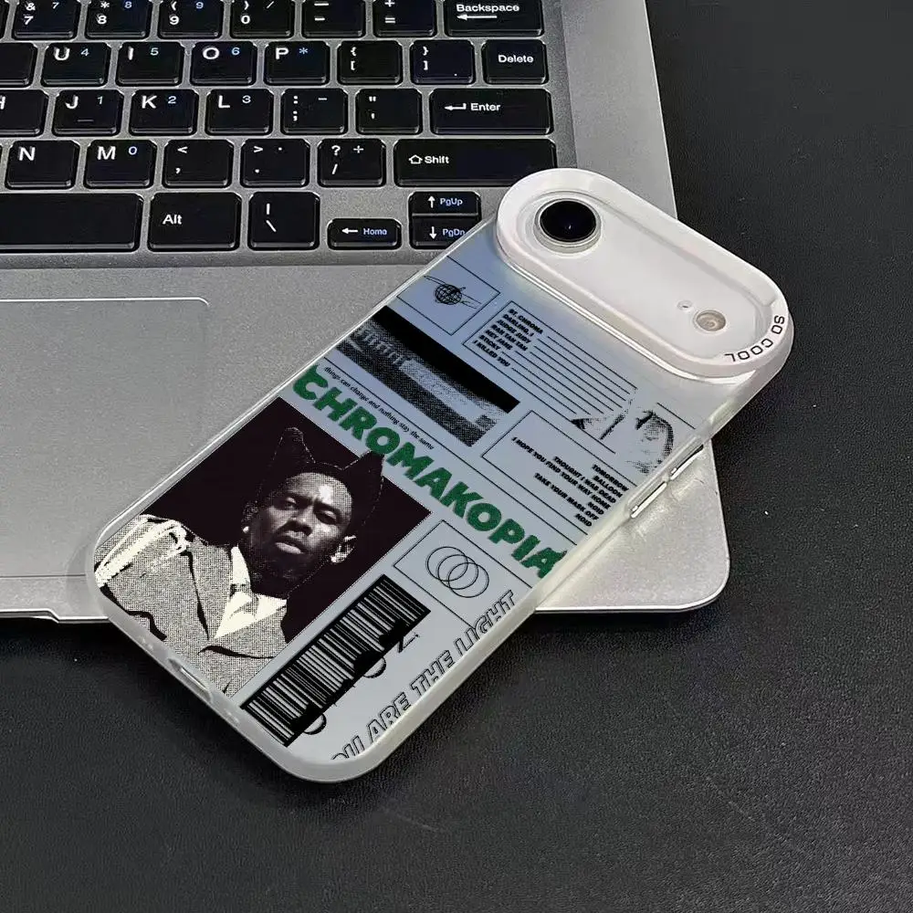 T-tylerS c-créateur mode coque de téléphone pour iPhone 17 16 15 14 13 12 11 Pro Max Air mat Laser Aurora antichoc Funda