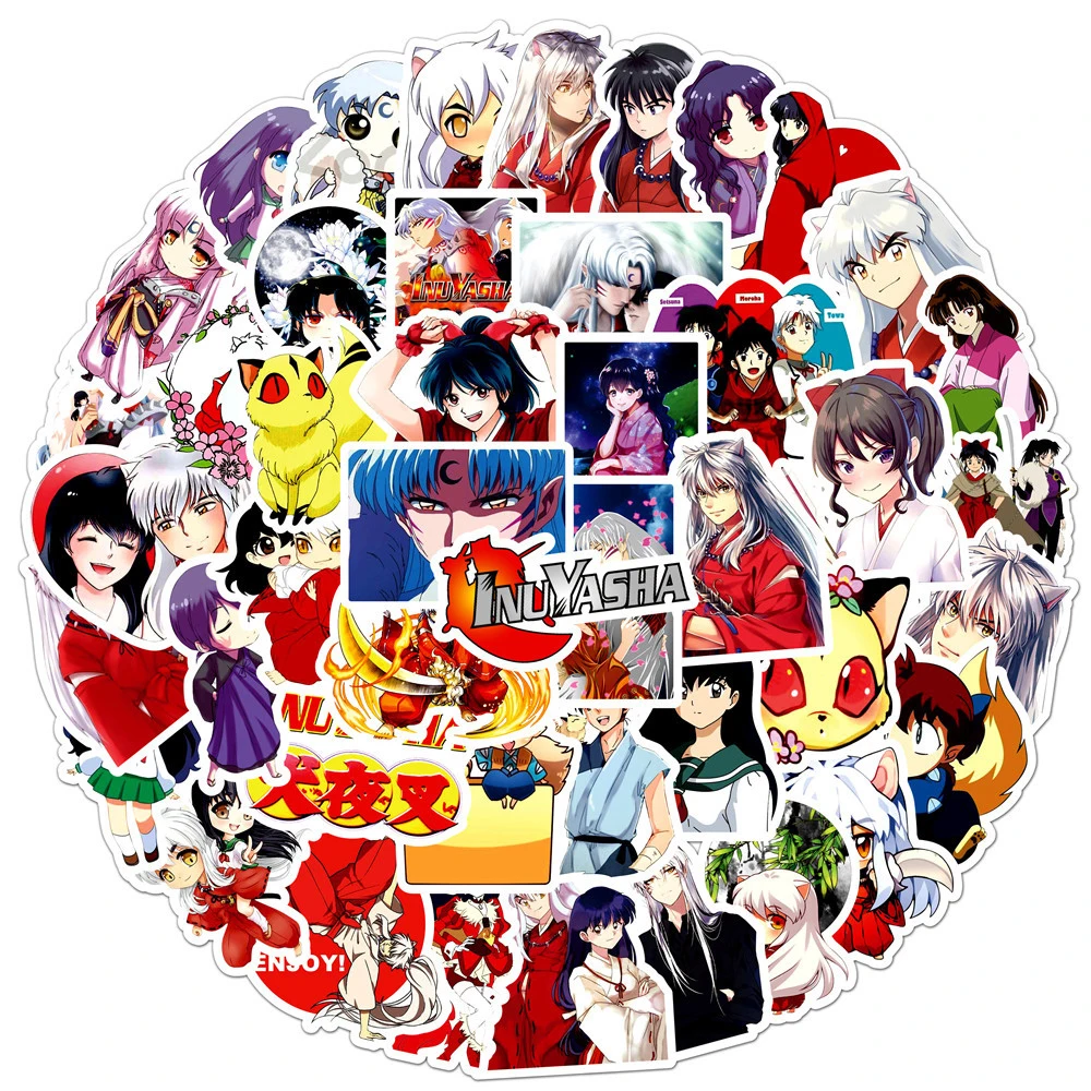 10/30/50 pz Inuyasha adesivi Anime Higurashi Kagome Cartoon Sticker estetica Laptop Notebook valigia sesshumaru Decal Toys