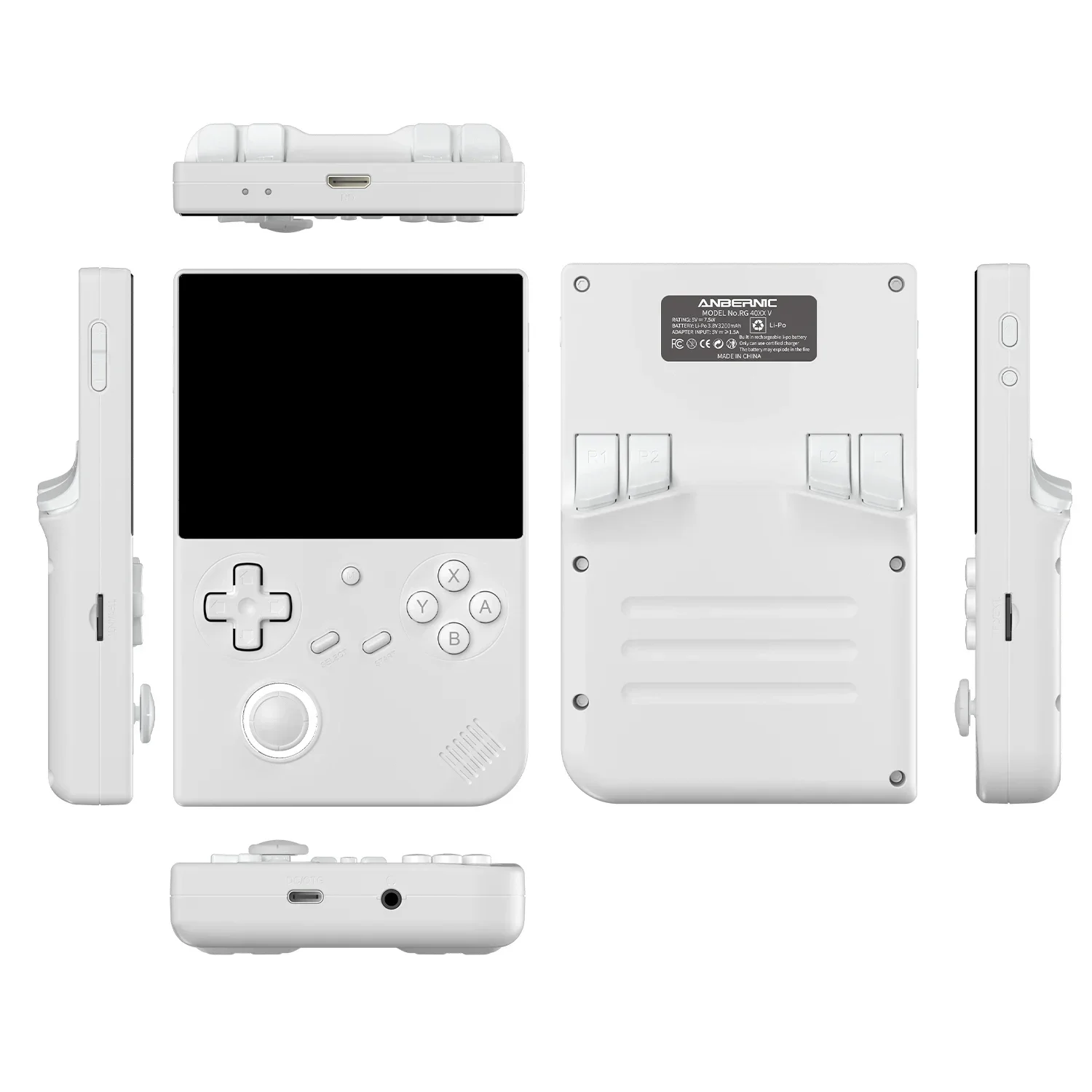 ANBERNIC RG40XXV Handheld Game Console Retro Game Player 4" IPS Screen H700 Linux 64-bit 64GB TF RGB Joystick WiFi Bluetooth HDMI TV Output Streaming MP4 Video Player Ebook Portable Arcade Emulator Pocket Console Kids Birthday Gift Home Travel For Adults