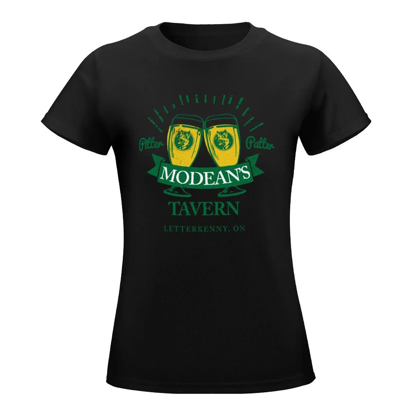 Modeans Tavern LetterKenny Ontario T-Shirt korean fashion summer clothes aesthetic clothes cotton t shirts Women