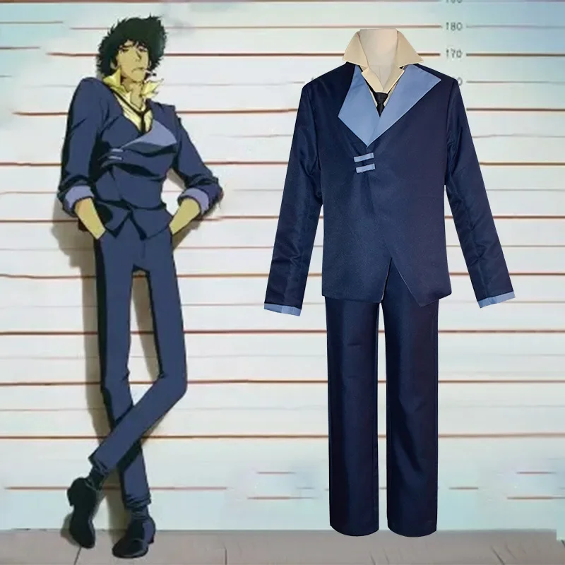 

Anime Cowboy Bebop Cosplay Spike Spiegel Uniform Suit Outfits Halloween Carnival Coat Pants Shirt Tie