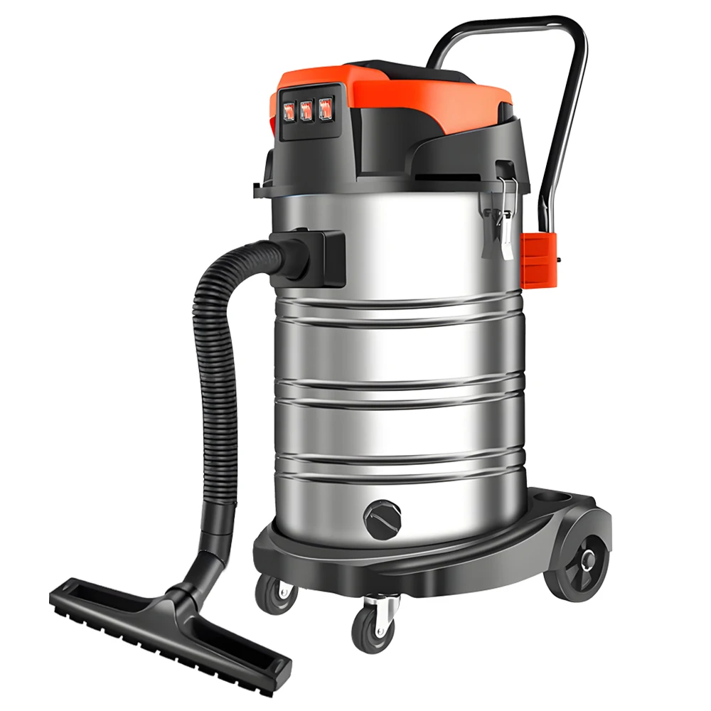 5400W Electric Vacuum Cleaner 60L High Power Wet and Dry Vacuum Cleaner Industrial Car Wash Shop Large Suction Seam Cleaner