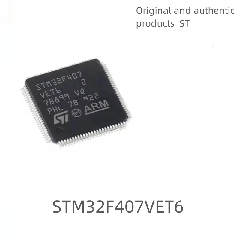 STM32F407VET6 Microcontroller IC 32-Bit Single-Core 168MHz 512KB 512K x 8 FLASH 100-LQFP 14x14 STM32F