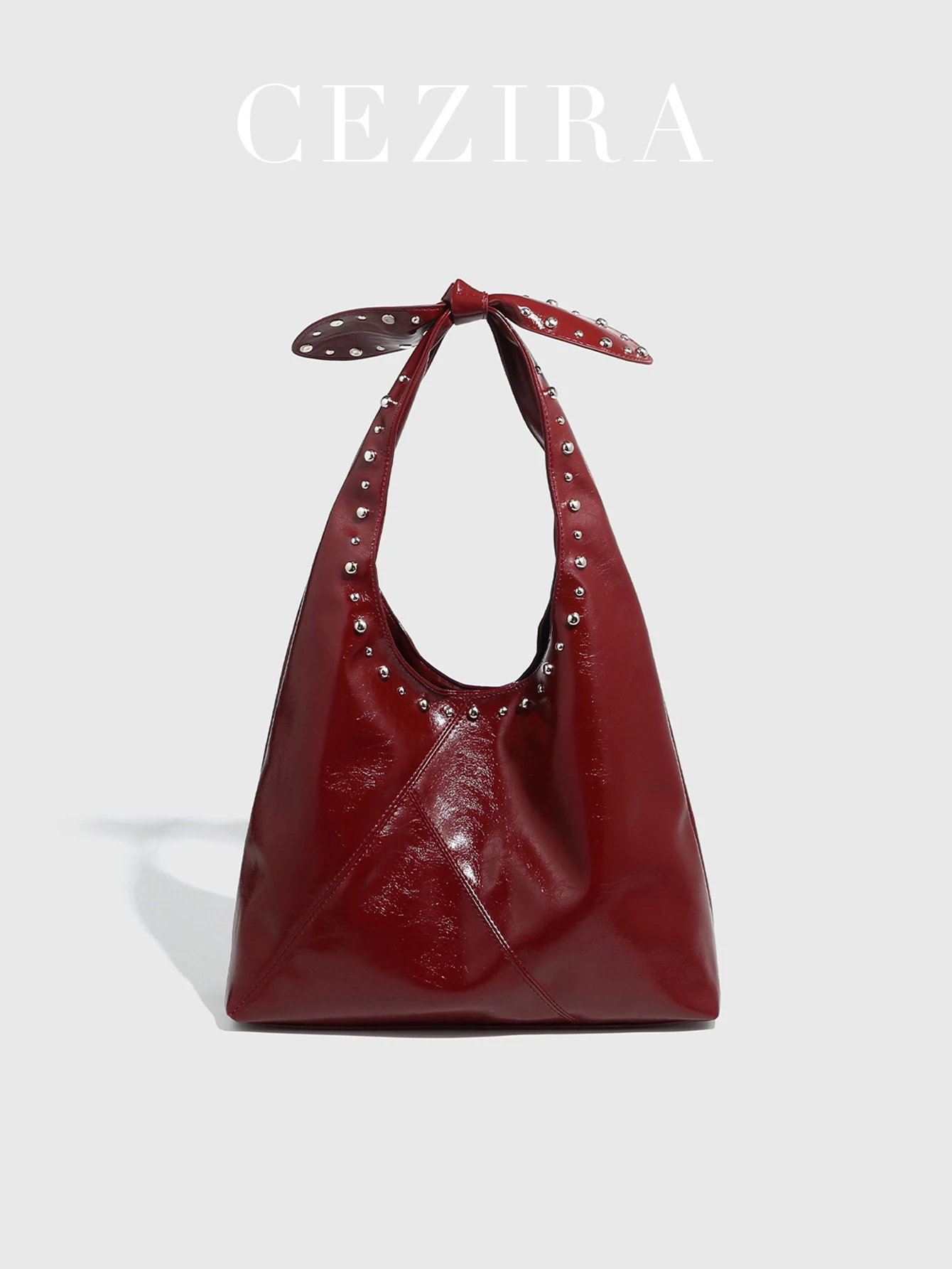 cr-fashion-romantic-pu-vegan-leather-rivets-hobo-studded-knot-bow-top-handle-magnet-closure-handbag-daily-date-underarm-bag