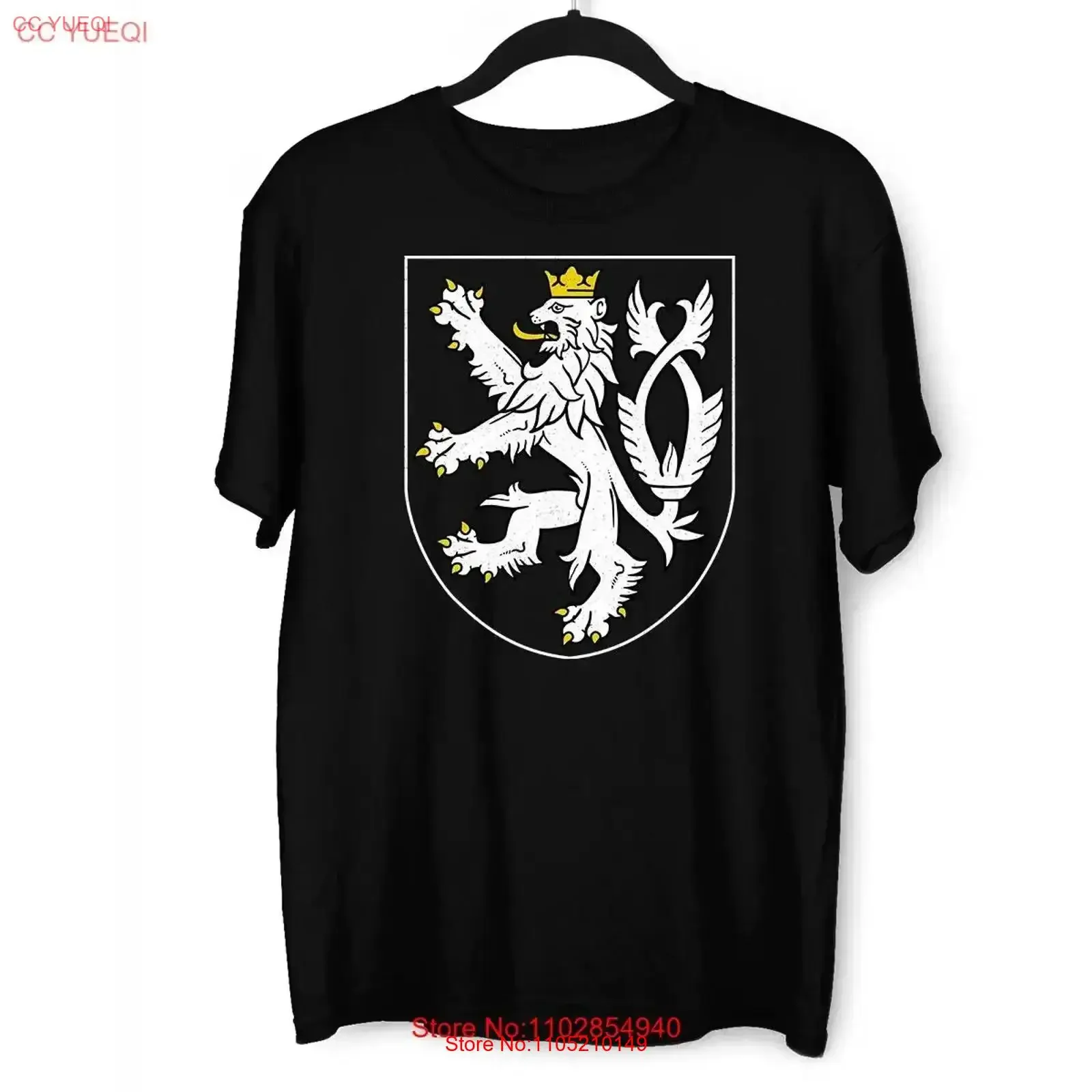 The Coat of Arms Czech Republic Political Crew Neck Czechia T Shirt vintage Washed Unisex fashion Comfortable homme Breathable
