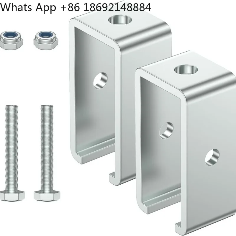 Channel trolley track hanger support bracket