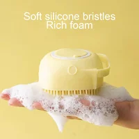 Pet Silicone Bath Foaming Massage Brush Bathroom Multifunctional Puppy Big Dog Cat Soft Safety Accessories for Dogs Cats Tools 4