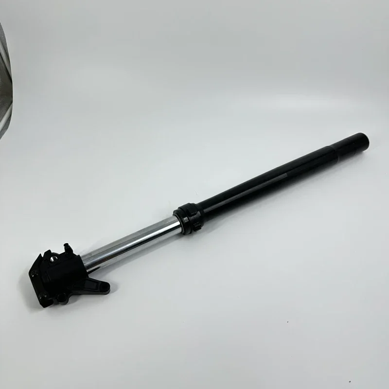 【Premium quality】Motorcycle FRONT FORK - WITH CNC SILVER CAP - LH - BLACK For MUTT Motorcycle Original Parts MPT-1115