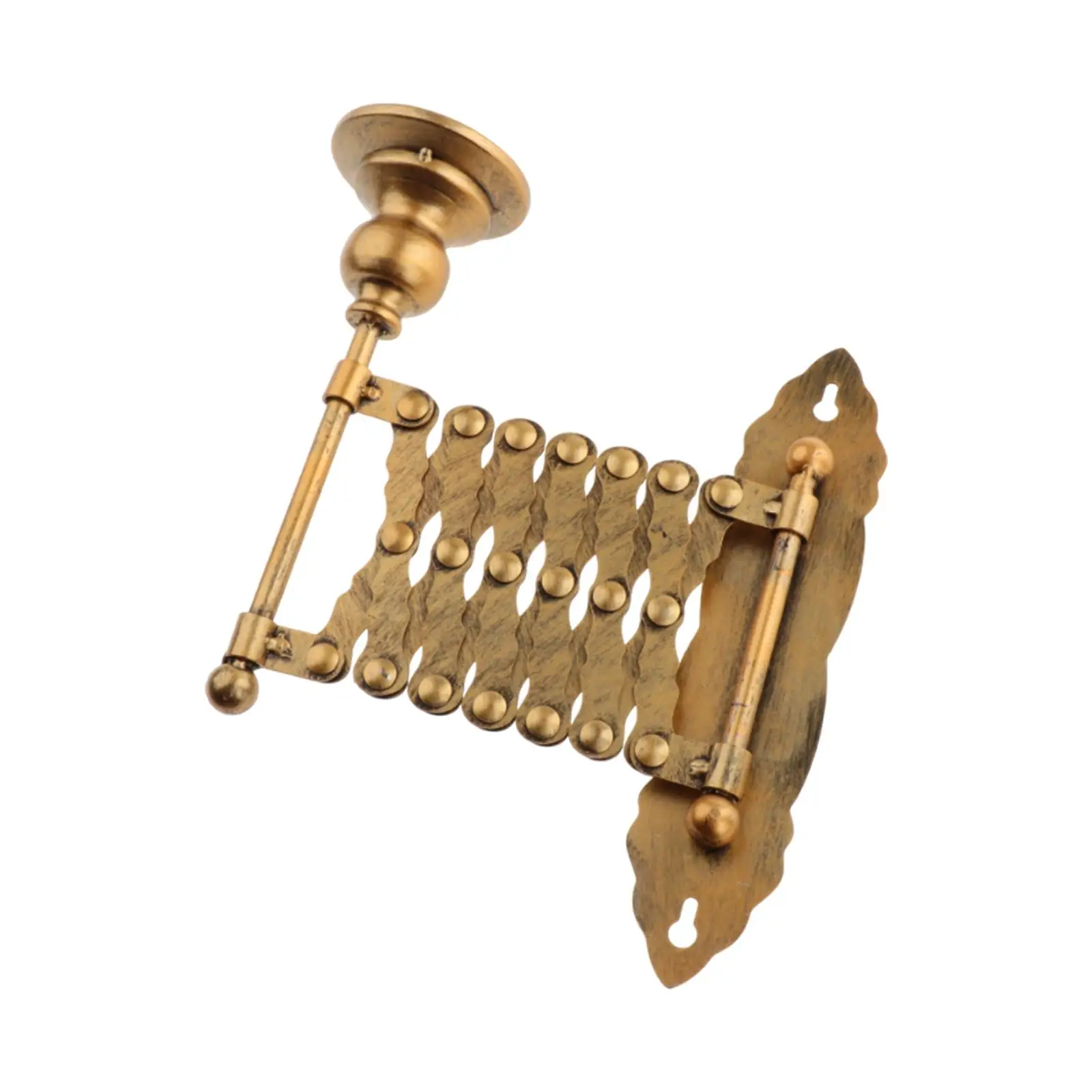Metal Wall Candle Holder Extending Telescopic Sconce Antique Vintage Decor Candlestick for Bedroom Dining Room Hallway