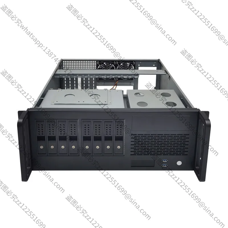 For 4U Industrial Control Cases,Standard Rack-mount 8-bay Hot-swappable Horizontal ATX Large Board Computer Hosts,StorageServers