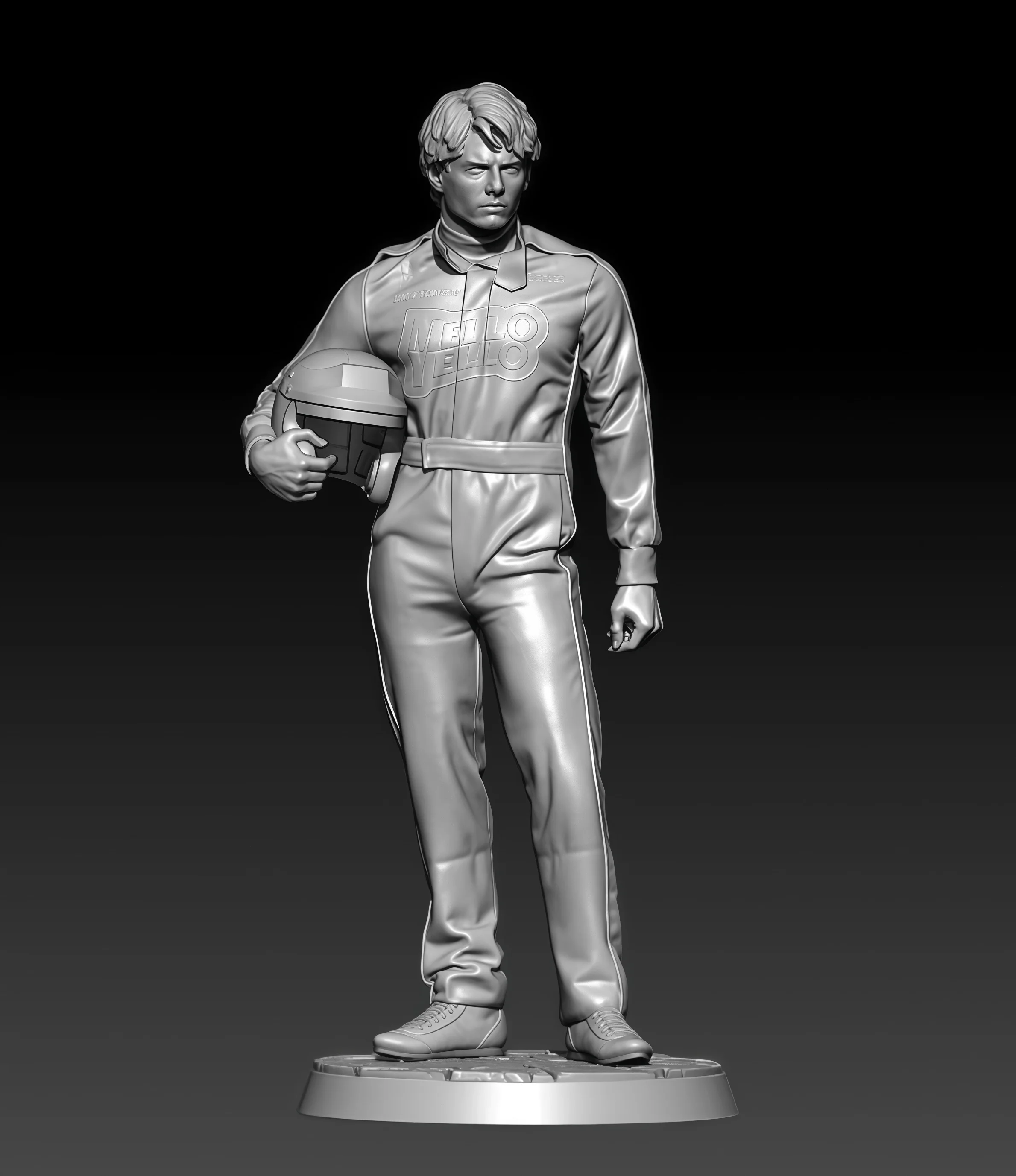 

1: 18 Casting Resin Model Assembly Kit, GK， Resin Racing Driver Model, Unpainted