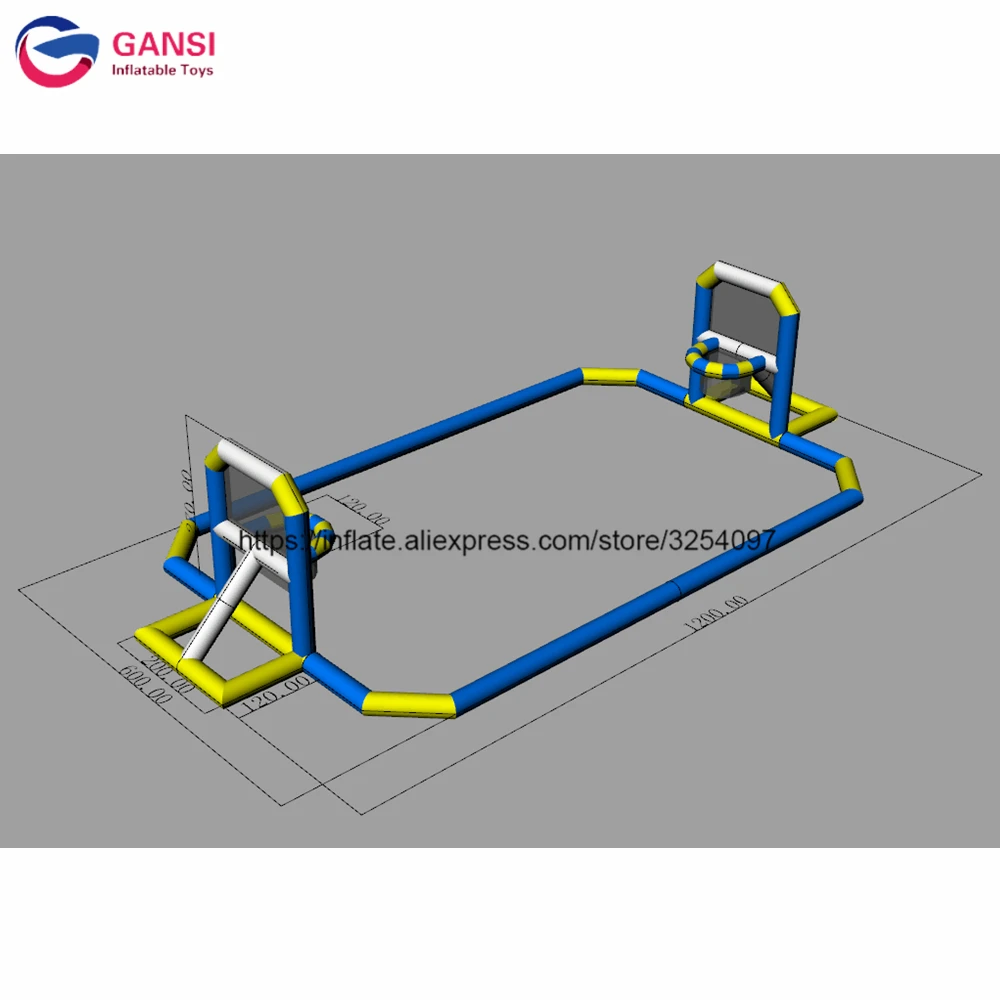

Забавный надувной баскетбольный бассейн, надувная водная баскетбольная площадка с кольцом
