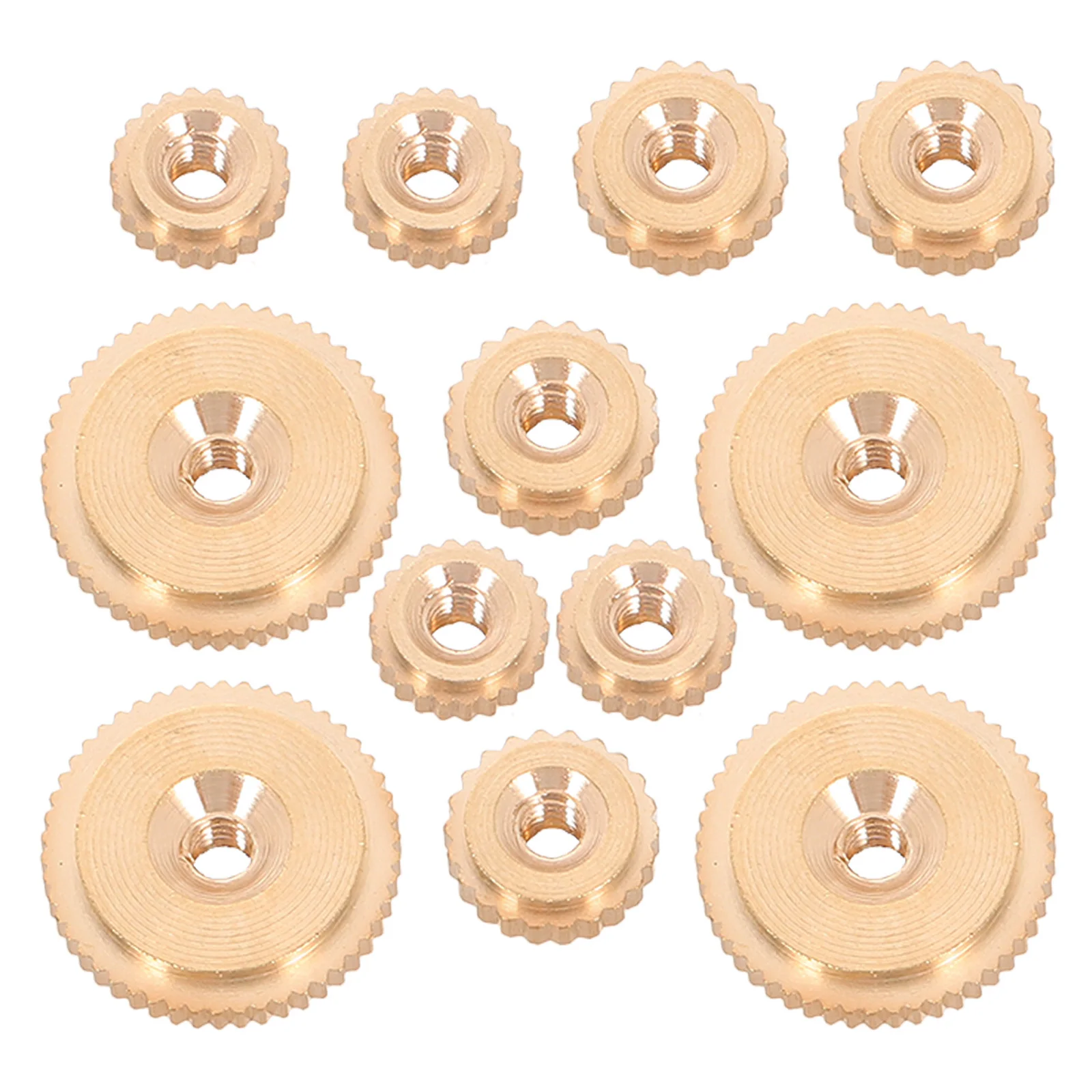 

12Pcs Clock Movement Fixing Nuts Brass Replacement Assortment Spare Parts for Quartz Wall Mantel Grandfather Clock Repair DIY
