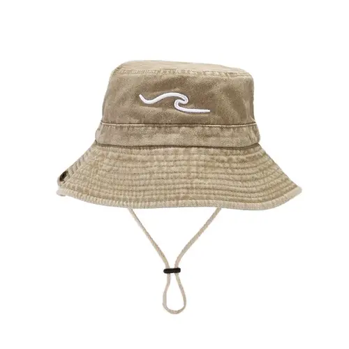 Imagen 2 del producto Sombrero de pescador con patrón bordado de algodón para hombre y mujer, gorra de pescador para viaje al aire libre, 2023