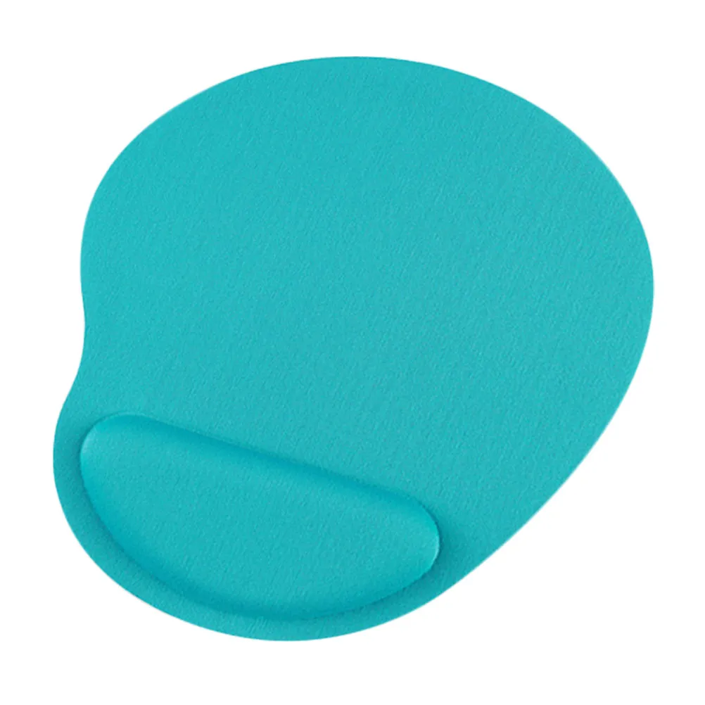 Wrist Support Mouse Pad for Gaming Laptop Mat with Sky-blue Anti-slip Base