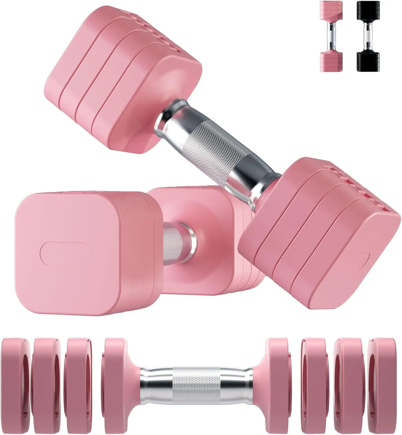 

Adjustable Dumbbell Set 20LB, 5-in-1 Free Weights for Home Gym Exercise Strength Training