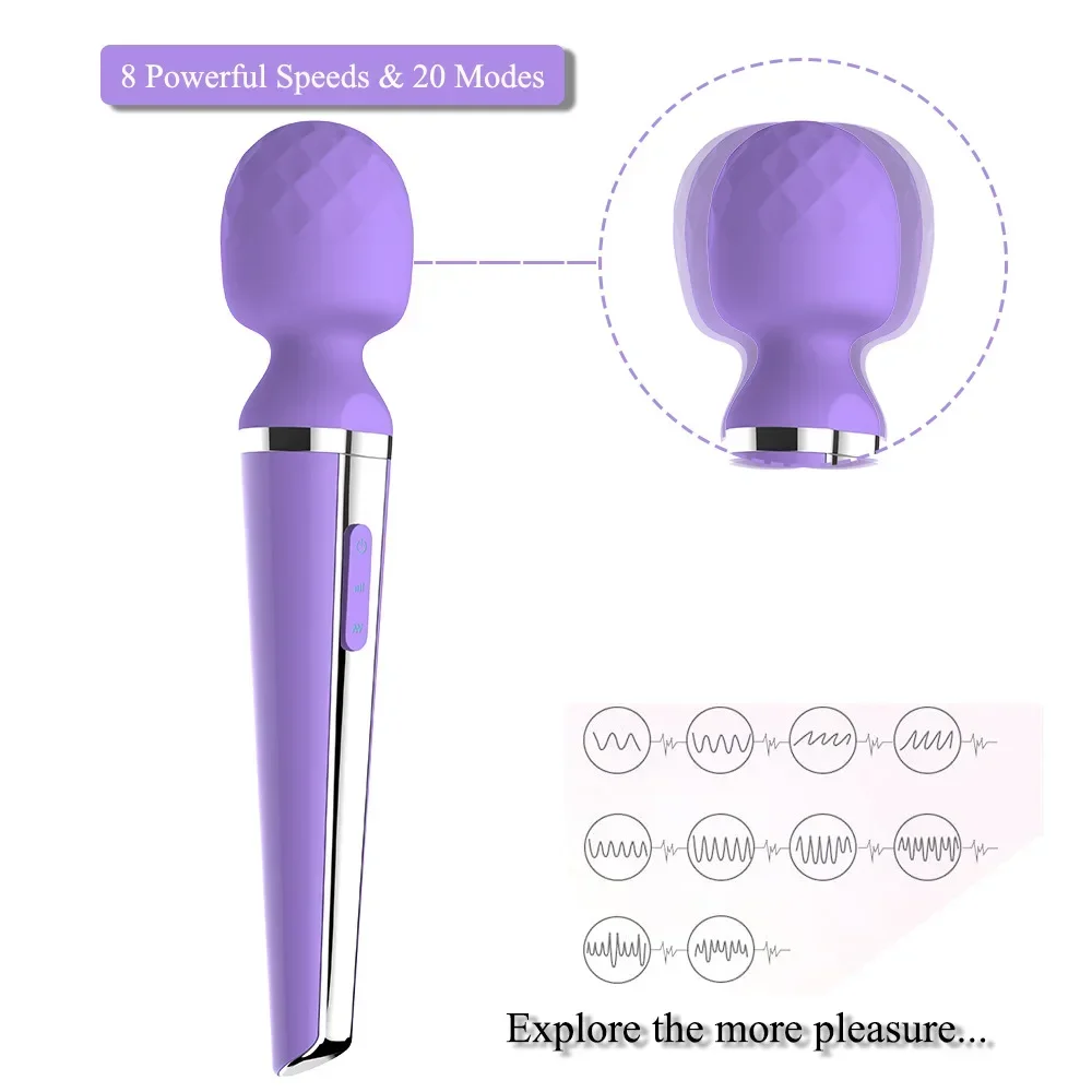 Women's Strong Vibrator Clitoris Stimulator Big AV Body Massager Masturbation Toy Sex Toy for Women Men Gay JoinJJtoy