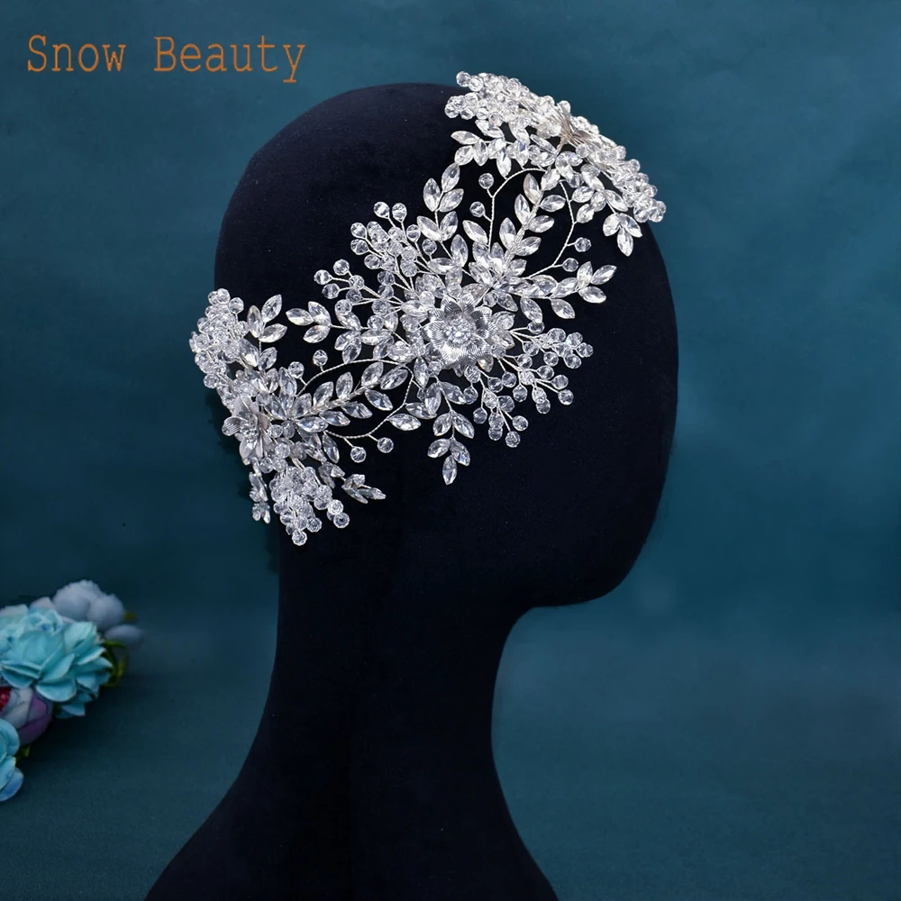 

DZ094 New Wedding Crowns Design Head Jewelry Flowers Women Headpiece Head Jewelry Rhinestone Headpieces Fashion Hairband