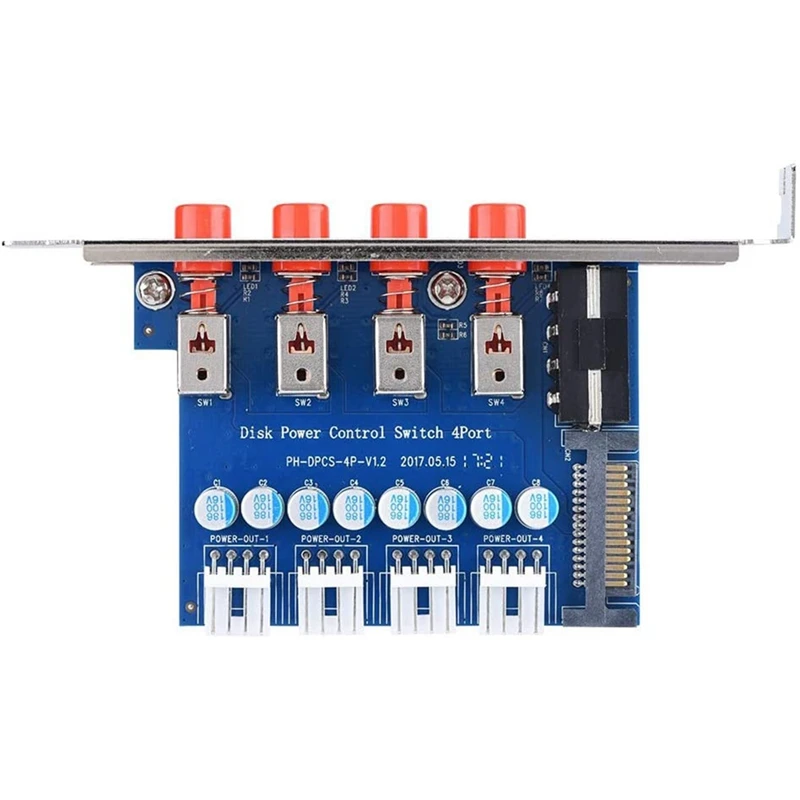 HDD Power Control Switch Hard Drive Selector SATA Drive Switcher For Desktop PC Computer