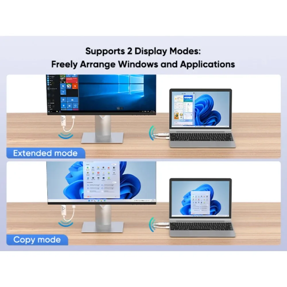 Wireless HDMI Transmitter and Receiver  30m 2.4G/5G Stable Signal for Streaming Video and Audio To Monitor From Laptop/PC/TV Box