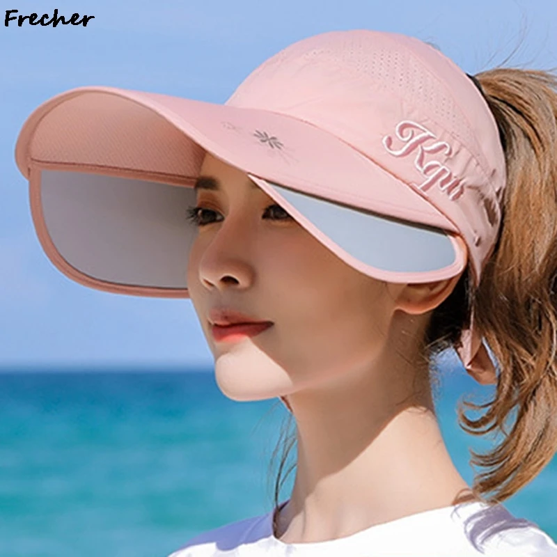 2023 UV Protection Beach Caps Summer Fashion Baseball Cap Women Comfortable Snapback Wide Brim Sun Hats Bowknot Gorras Casquette