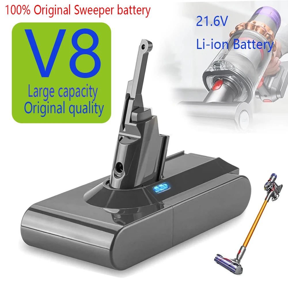 For Dyson 12800mAh/9800mAh/12800mAh V8 21.6 Volts Lithium battry Vacuum Cleaner Battery Rechargeable Power Tool Battery