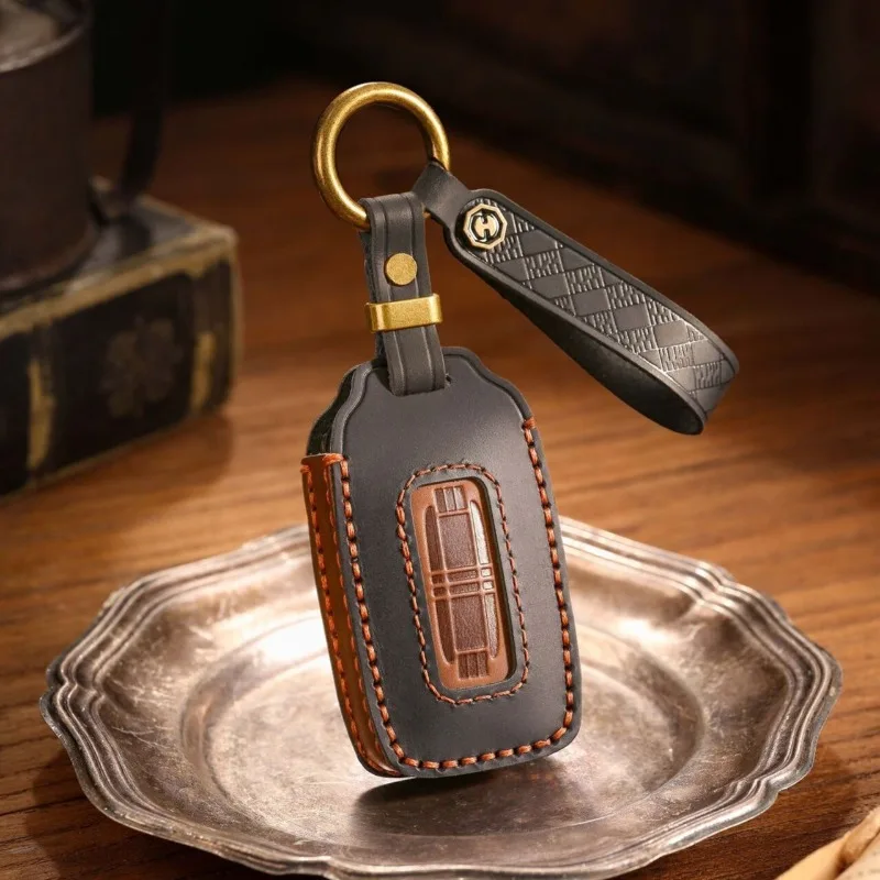 For Chery JETOUR G700 Leather key chain bag Special all inclusive car remote control protective case