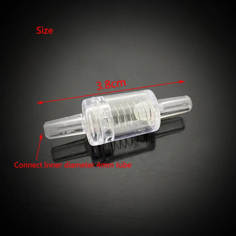 5/10pcs Aquarium Air Pump Check Valve 5 X One Way Non-Return Check Valve with Spring Aquarium Fish Tank Accessories Co2 System
