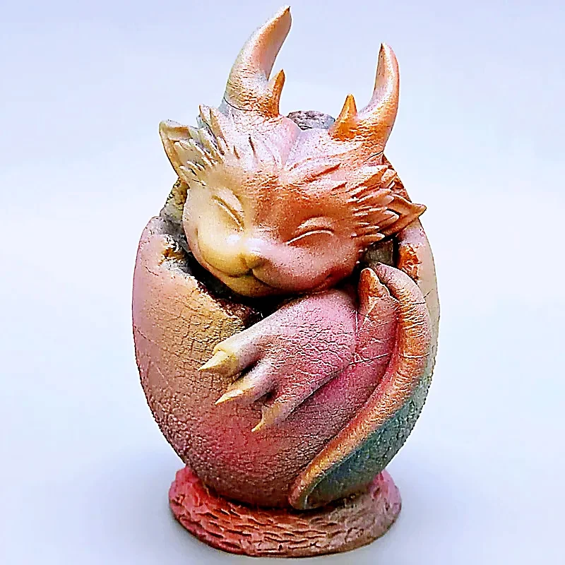 

Large silicone mold dragon egg DIY production gypsum resin dragon handicraft candle mold home decoration tool